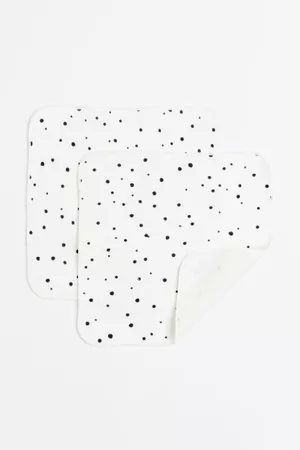 H&M Asciugamani viso in spugna di cotone, 2 pz - Bianco