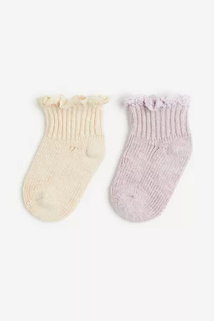 H&M Neonati Collant - 2-pack lace-trimmed socks