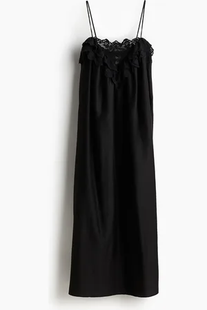 H&M Abito a sottoveste con bordo in pizzo