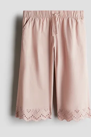 H&M Pantaloni a tre quarti in sangallo