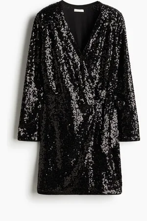 H&M Abito incrociato con paillettes