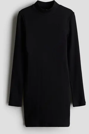 H&M Abito a coste con collo a lupetto