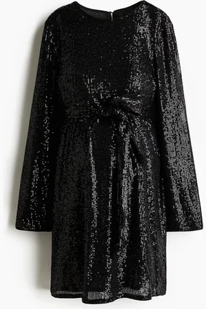 H&M MAMA Abito con cintura da annodare e paillettes