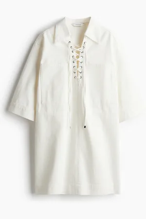 H&M Abito in denim con laccetti