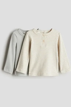 H&M Maglie a serafino in cotone 2 pezzi