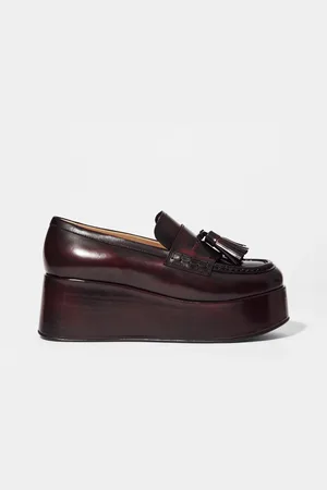H&M Mocassini in pelle con flatform