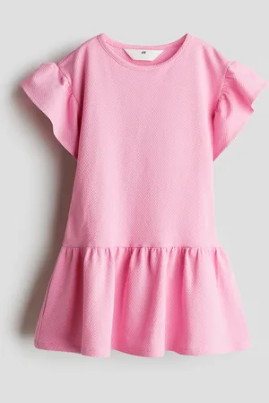 H&M Abito in cotone con maniche a volant