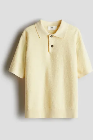 H&M Polo in maglia strutturata di cotone