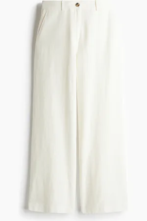 H&M Pantaloni ampi in misto lino