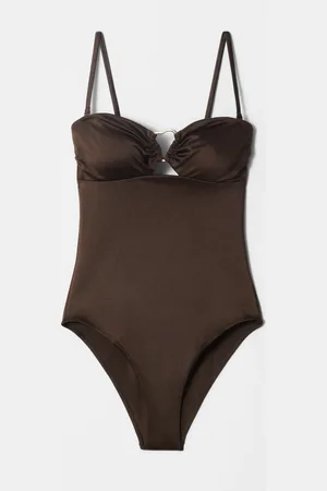 H&M Costume da bagno con dettaglio cut out e fibbia