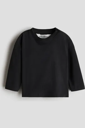 H&M T-shirt a maniche lunghe in cotone pima