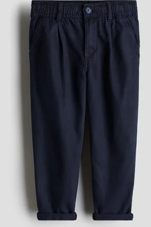 H&M Chinos a sigaretta in twill Loose Fit