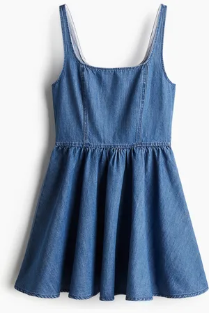 H&M Abito in denim con gonna svasata