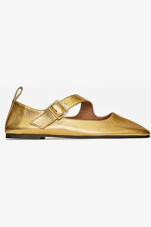 H&M Metallic Mary Jane Flats