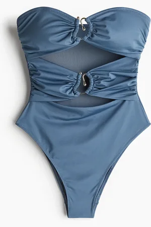 H&M Costume intero a fascia con coppe imbottite