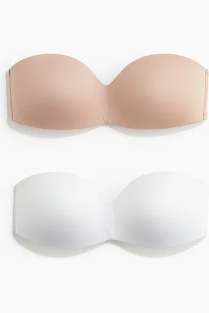 H&M Reggiseni a fascia imbottiti in microfibra 2 pezzi