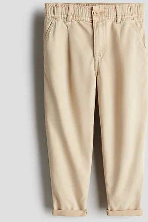 H&M Chinos a sigaretta in twill Loose Fit
