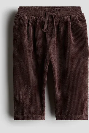 H&M Joggers in velluto di cotone a coste