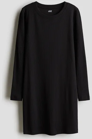 H&M Abito in jersey a costine