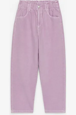 H&M Pantaloni in denim con vita paperbag