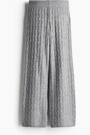 H&M Pantaloni in maglia a trecce