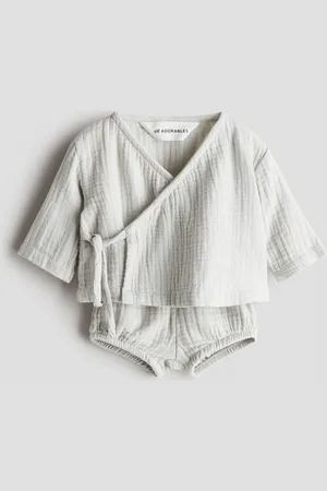 H&M Set 2 pezzi in mussola di cotone