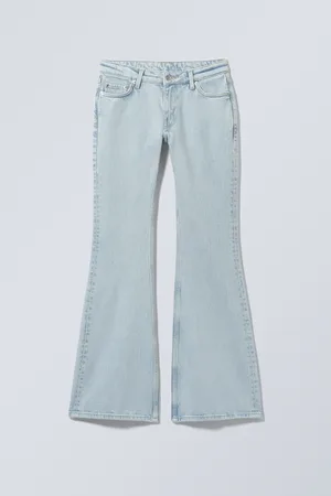 H&M Jeans Flame flared a vita bassa vestibilità slim