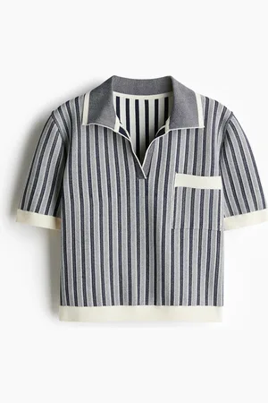 H&M Polo in maglia a coste