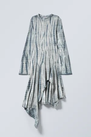 H&M Abito midi asimmetrico a maniche lunghe
