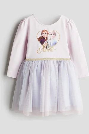 H&M Abito con stampa e gonna in tulle