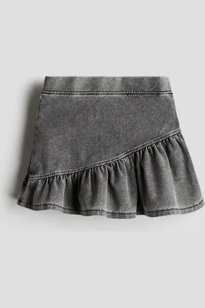 H&M Gonna effetto denim con volant