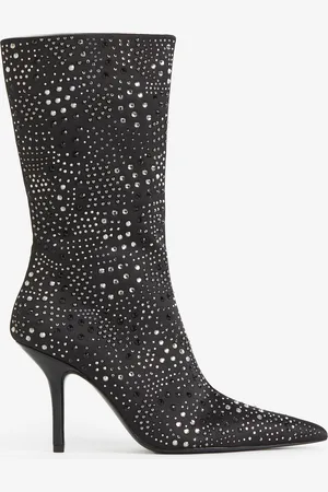 H&M Stivali con tacco e strass