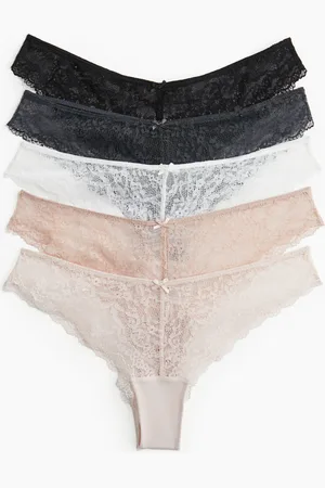 H&M Slip brazilian in pizzo 5 pezzi