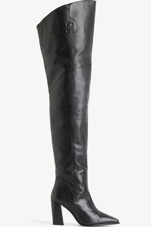 H&M Stivali overknee in pelle