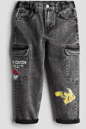 H&M Pantaloni cargo con motivi