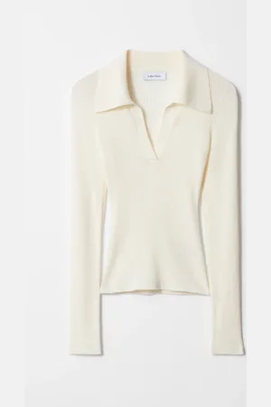 H&M Maglia in stile polo a coste