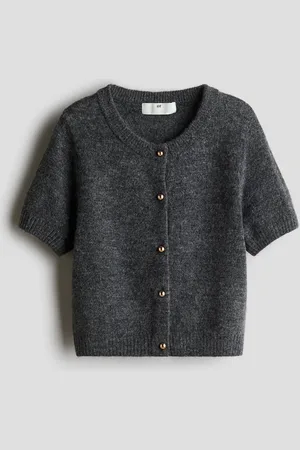 H&M Cardigan a maniche corte in maglia sottile