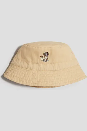 H&M Cappello da pescatore in cotone con ricami