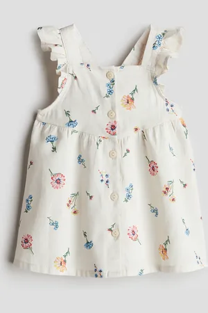 H&M Abito in cotone con volant
