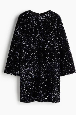 H&M Abito svasato con paillettes