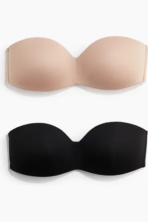 H&M Reggiseni a fascia imbottiti in microfibra 2 pezzi