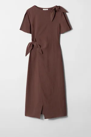 H&M Abito midi con dettagli nodo