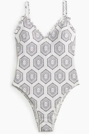 H&M Costume intero con coppe imbottite e volant