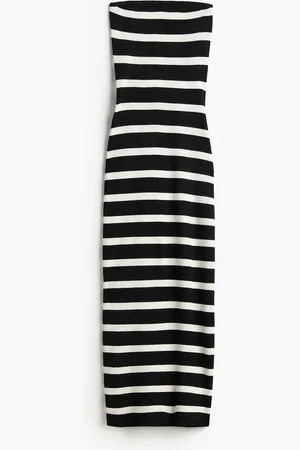 H&M Abito a fascia a costine