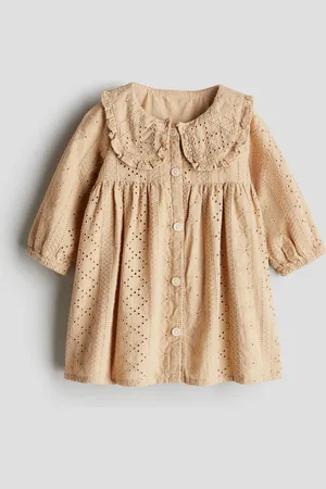 H&M Abito in cotone con sangallo