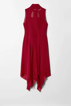 H&M Abito midi con dettaglio sciarpa