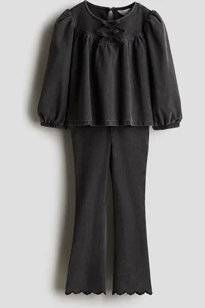 H&M Set 2 pezzi in jersey effetto denim
