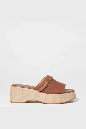 H&M Mules in pelle scamosciata con plateau