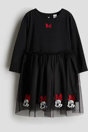 H&M Abito con stampa e gonna in tulle