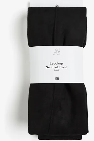 H&M Leggings nappati con cuciture decorative